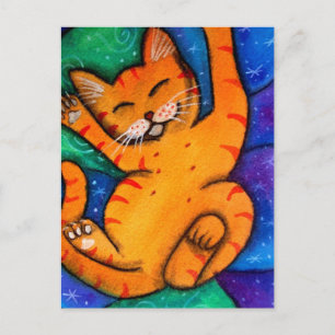 Happy Kitty Cat Postkarte
