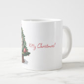 Happy Kitty Christmas Jumbo-Tasse (Vorderseite Rechts)