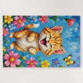 Happy Kitty Garden Puzzle (Horizontal)