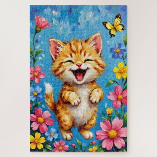 Happy Kitty Garden Puzzle (Vertikal)
