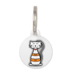 Happy Kitty Pet Tag Haustiermarke