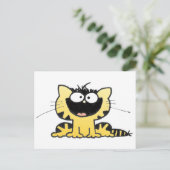 Happy-Kitty Postkarte (Stehend Vorderseite)