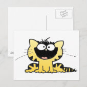 Happy-Kitty Postkarte (Vorne/Hinten)