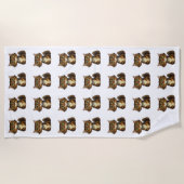 Happy Kitty Strandtuch (Vorderseite)