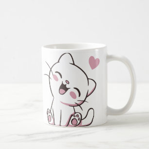 Happy Kitty Tasse - Niedliche Laughing Cat mit Lie