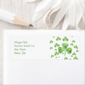 Happy-Kleeblatts-Adressetikett (Insitu)