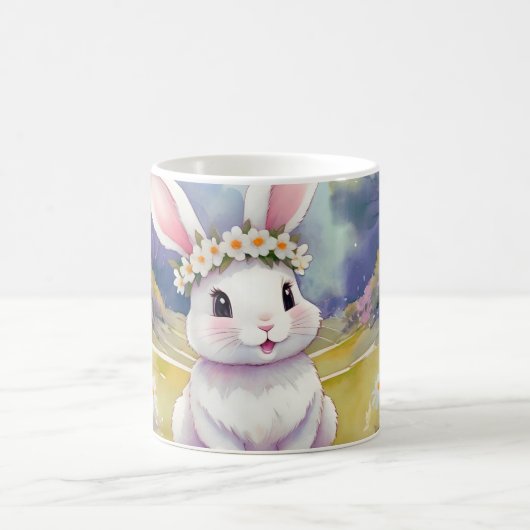 Happy kleinen Hase 2, Ostern Kaffeetasse (Mittel)
