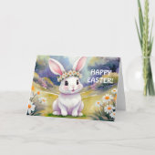 Happy kleinen Hase 2, Ostern Karte (Vorderseite)