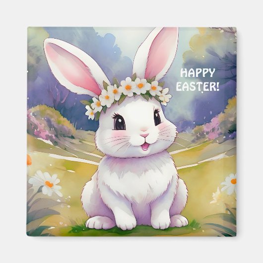 Happy kleinen Hase 2, Ostern Magnet (Vorne)