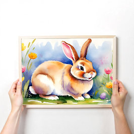 Happy kleinen Kaninchen 2, Ostern Poster