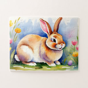 Happy kleinen Kaninchen 2, Ostern Puzzle