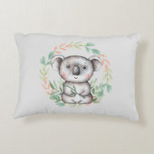Happy Koala Bear Leaf Wreath Dekokissen (Rückseite)