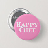 Happy Koch Geschenke Button (Vorne & Hinten)