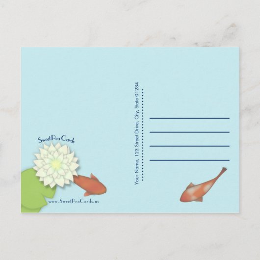 Happy Koi Moving Ankündigung (Rückseite)