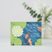 Happy Koi Moving Ankündigung (Stehend Vorderseite)