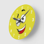 Happy Kook Art Clock - Wall Clock Runde Wanduhr (Winkel)