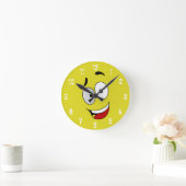 Happy Kook Art Clock - Wall Clock Runde Wanduhr (Zuhause)