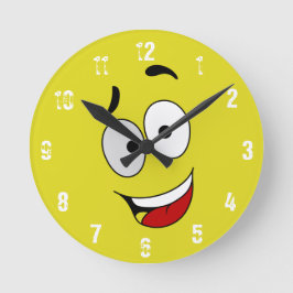 Happy Kook Art Clock - Wall Clock Runde Wanduhr