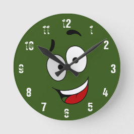 Happy Kook Art Clock - Wall Clock Runde Wanduhr