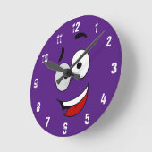 Happy Kook Art Clock - Wall Clock Runde Wanduhr (Winkel)