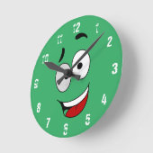 Happy Kook Art Clock - Wall Clock Runde Wanduhr (Winkel)