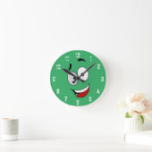 Happy Kook Art Clock - Wall Clock Runde Wanduhr (Zuhause)