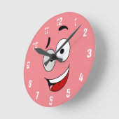 Happy Kook Art Clock - Wall Clock Runde Wanduhr (Winkel)