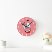 Happy Kook Art Clock - Wall Clock Runde Wanduhr (Zuhause)