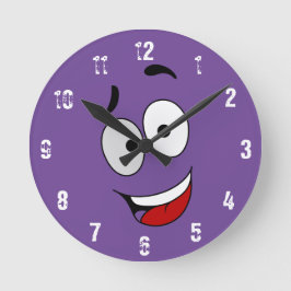 Happy Kook Art Clock - Wall Clock Runde Wanduhr