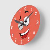 Happy Kook Art Clock - Wall Clock Runde Wanduhr (Winkel)