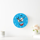 Happy Kook Art Clock - Wall Clock Runde Wanduhr (Zuhause)