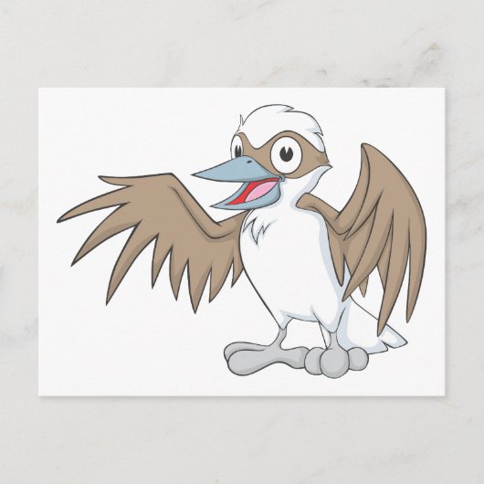 Happy Kookaburra Illustration Postkarte (Vorderseite)
