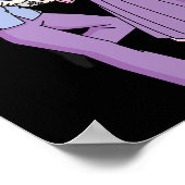 Happy Korean Lunar New Year Anime Girl Guy Korea H Poster (Ecke)