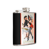 Happy Krampus mit Temptress Vintage Weihnachten Flachmann (Rechts)