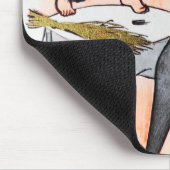 Happy Krampus mit Temptress Vintage Weihnachten Mousepad (Ecke)