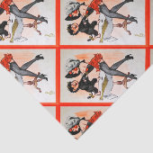 Happy Krampus mit Temptress Vintage Weihnachten Seidenpapier (Ausschnitt)