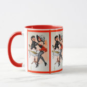 Happy Krampus mit Temptress Vintage Weihnachten Tasse (Links)