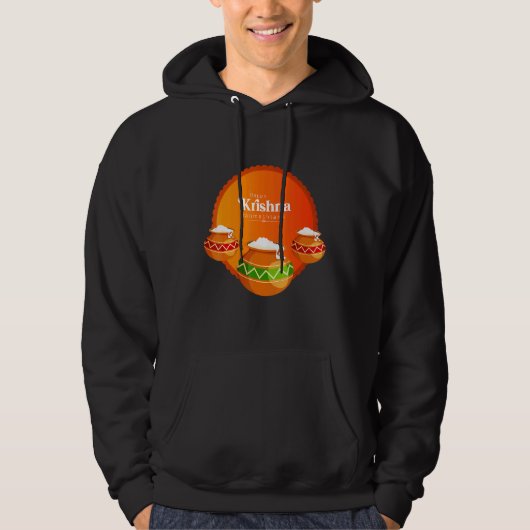 Happy Krishna Janmashtami Hoodie (Vorderseite)