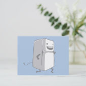 Happy Kühlschrank Postkarte (Stehend Vorderseite)
