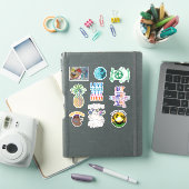 Happy Künstlerisch Unicorn Sloth Sticker (iPad Hülle)