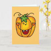 Happy Kürbislaterne Tshirts und Geschenke Karte (Gelbe Blume)