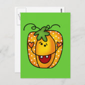 Happy Kürbislaterne Tshirts und Geschenke Postkarte (Vorne/Hinten)