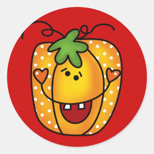 Happy Kürbislaterne Tshirts und Geschenke Runder Aufkleber (Vorderseite)