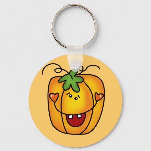 Happy Kürbislaterne Tshirts und Geschenke Schlüsselanhänger (Vorderseite)