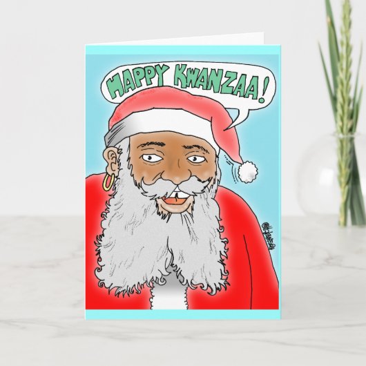 HAPPY KWANZA CHRISTMAS CARD FEIERTAGSKARTE (Vorderseite)