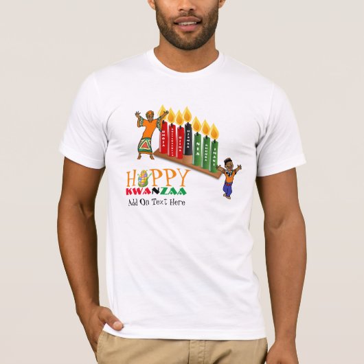 Happy KWANZAA 7 Grundsätze T-Shirt (Vorderseite)