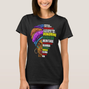 Happy Kwanzaa African Women Celebration Kwanzaa Co T-Shirt