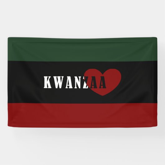 Happy Kwanzaa Banner (Horizontal)