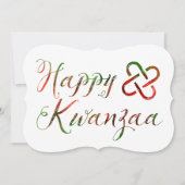 Happy Kwanzaa Bokeh Umoja Einladung (Vorderseite)