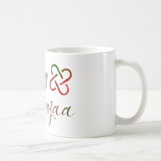 Happy Kwanzaa Bokeh Umoja Kaffeetasse (Rechts)